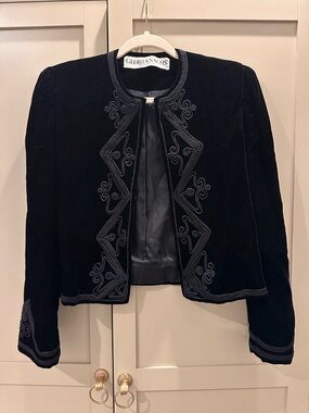 Vintage Gloria Sachs 1980s velvet Blazer